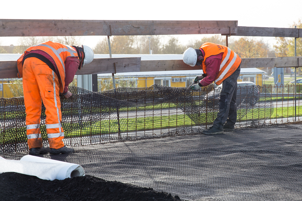 Westfresiaweg N23 Hoorn gewapende grondconstructie